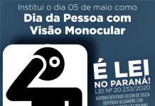 Lei estadual 20.233/2020 reconhece “Dia da Pessoa com Visão Monocular”