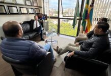Deputado Gilson de Souza recebe vereadores de Tapejara na Assembleia Legislativa