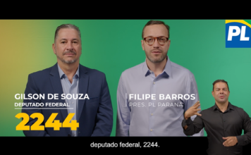 Reta final: Filipe Barros declara apoio a Gilson de Souza em novo vídeo de campanha